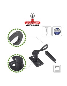 ALDABILLA ACERO CUÑA CIERRE CONTRAVENTANAS CON SOLAPE MODELO 12.