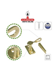 ALDABILLA ACERO CUÑA CIERRE CONTRAVENTANAS CON SOLAPE MODELO 12.