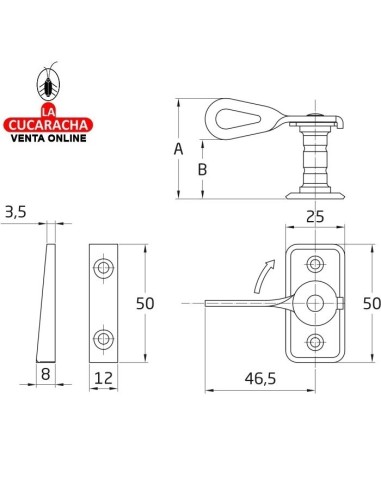ALDABILLA ACERO CUÑA CIERRE...