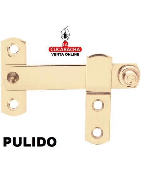 ALDABILLA ACERO CIERRE CONTRAVENTANAS CON SOLAPA 25MM MODELO 1.