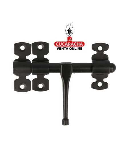 PASADOR RUSTICO ACERO NEGRO EJE ZAMAK DE SOBREPONER MODELO 584.