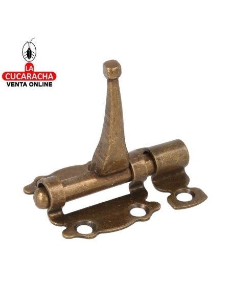 PASADOR RUSTICO ACERO CUERO EJE ZAMAK DE SOBREPONER MODELO 484.