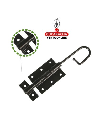 PASADOR VERTICAL RUSTICO ACERO NEGRO...