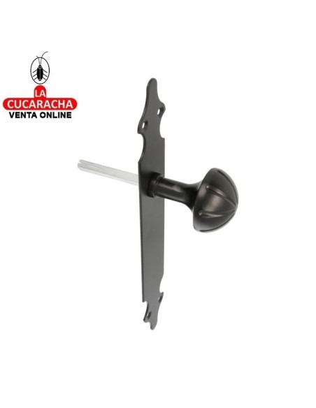 POMO GIRATORIO ZAMAK CON PLACA DE ACERO LISA MODELO 18.