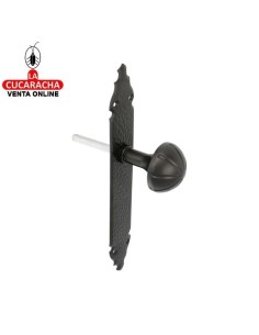 POMO DE ZAMAK GIRATORIO CON PLACA DE ACERO MARTILLEADA MODELO 19.