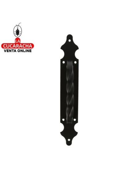 JUEGO 2-MANILLON RUSTICO ZAMAK PLACA ACERO LISA PUERTAS PASO MODELO 101.