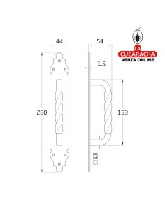 JUEGO 2-MANILLON RUSTICO... 2
