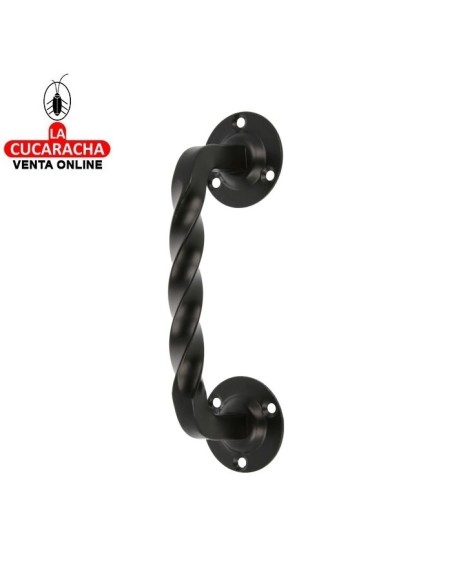 JUEGO 2-MANILLON RUSTICO ZAMAK ROSETA ACERO PUERTAS PASO MODELO 103.