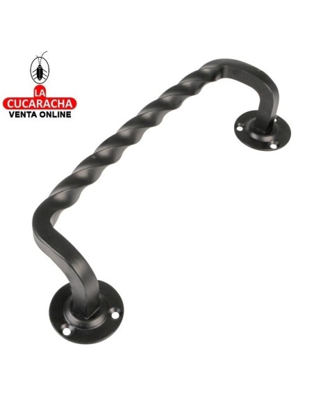 MANILLON DESPLAZADO RUSTICO ZAMAK ROSETA ACERO PUERTAS PASO MODELO 103D.