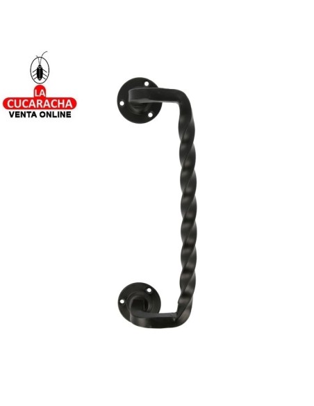 MANILLON DESPLAZADO RUSTICO ZAMAK ROSETA ACERO PUERTAS PASO MODELO 103D.
