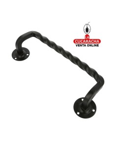 MANILLON DESPLAZADO RUSTICO ZAMAK ROSETA ACERO PUERTAS PASO MODELO 103D.