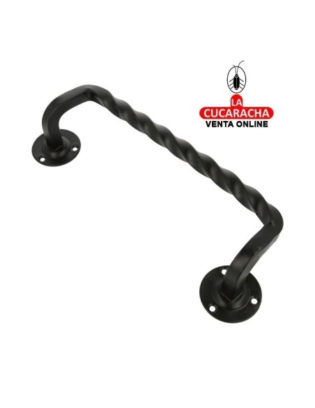 MANILLON DESPLAZADO RUSTICO ZAMAK ROSETA ACERO PUERTAS PASO MODELO 103D.