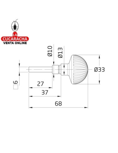 MULETILLA PUERTAS ZAMAK CUADRADILLO...