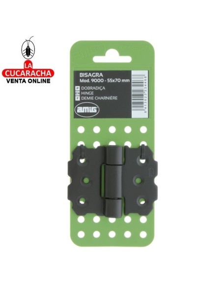 BISAGRA VENTANAS RUSTICA FIJA TIPO LIBRO 55x70 MODELO 9000.