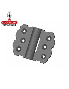 BISAGRA VENTANAS RUSTICA FIJA TIPO LIBRO 55x70 MODELO 9000.