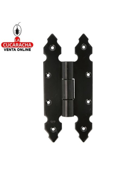 BISAGRA PUERTAS RUSTICA FIJA TIPO LIBRO LISA 200x90mm MODELO 9100.