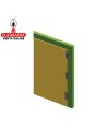 BISAGRA PUERTAS RUSTICA FIJA TIPO LIBRO LISA 200x90mm MODELO 9100.