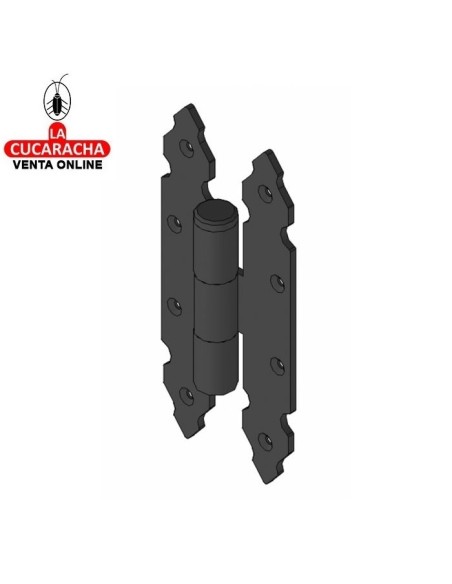 BISAGRA PUERTAS RUSTICA EXTRAIBLE TIPO LIBRO LISA 200x90mm MODELO 9110.