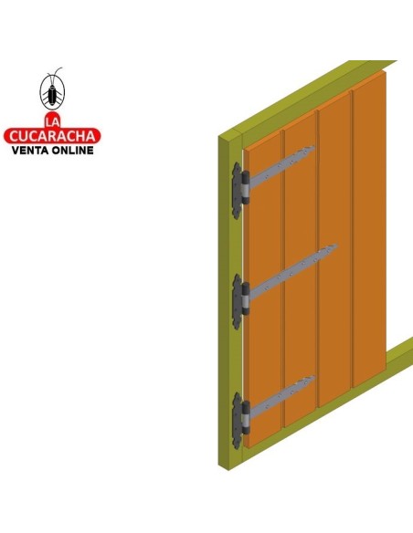 MEDIA BISAGRA PUERTAS RUSTICA MODELO 9120.