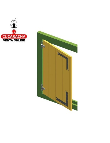 ESCUADRA GOTICA ACERO REFUERZO PUERTAS Y VENTANAS 300X240MM MODELO 8500.
