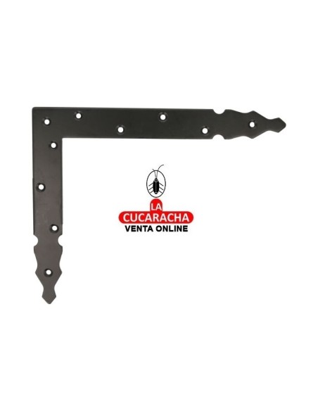 ESCUADRA GOTICA ACERO REFUERZO PUERTAS Y VENTANAS 300X240MM MODELO 8510.