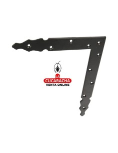 ESCUADRA GOTICA ACERO REFUERZO PUERTAS Y VENTANAS 300X240MM MODELO 8510.