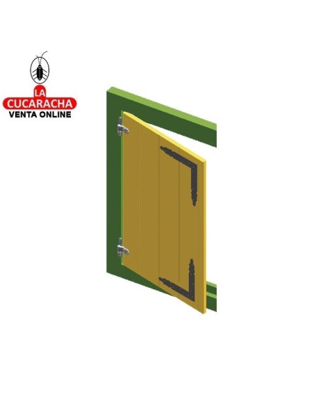 ESCUADRA GOTICA ACERO REFUERZO PUERTAS Y VENTANAS 300X240MM MODELO 8510.
