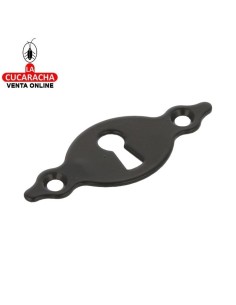 BOCALLAVE RUSTICA ACERO HORIZONTAL LISA MUEBLES AGUJERO LLAVE GORJA MODELO 10.