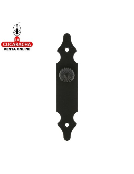 BLISTER ESCUDO TIRADOR PUERTAS RUSTICO ACERO 146X30MM MODELO 100.