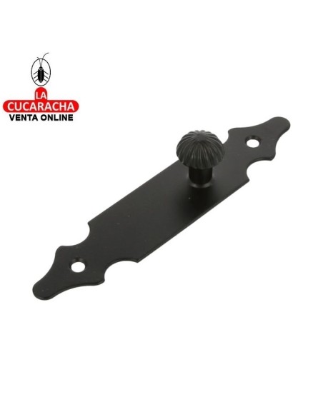 BLISTER ESCUDO TIRADOR PUERTAS RUSTICO ACERO 146X30MM MODELO 100.