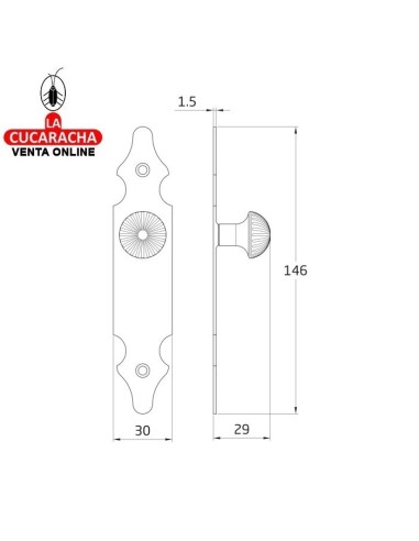 BLISTER ESCUDO TIRADOR PUERTAS...