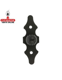 BLISTER ESCUDO ACERO TIRADOR PUERTAS RUSTICO 92X30MM MODELO 101.