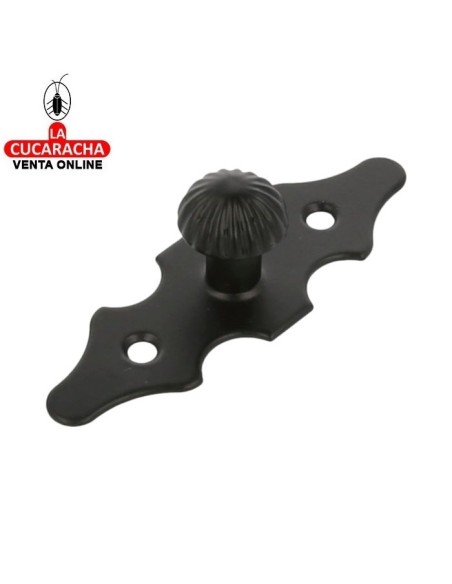 BLISTER ESCUDO TIRADOR PUERTAS RUSTICO ACERO 92X30MM MODELO 101.