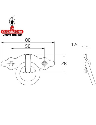 BLISTER TIRADOR ANILLA PUERTAS...