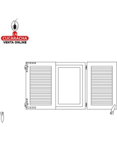 RETENEDOR RUSTICO CONTRAVENTANA ACERO MODELO 2.