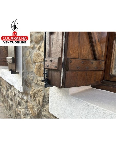 BLISTER RETENEDOR RUSTICO CONTRAVENTANA ACERO-ZAMAC MODELO 3.