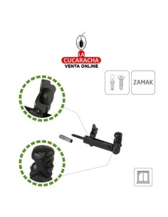 BLISTER RETENEDOR RUSTICO CONTRAVENTANA ACERO-ZAMAC MODELO 3.