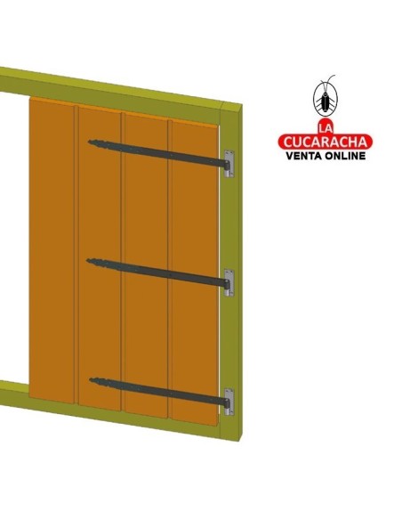 BLISTER GOZNE GOTICO RUSTICO ACERO MONTAJE PERNIO O MEDIA BISAGRA 9120 MODELO 7030.