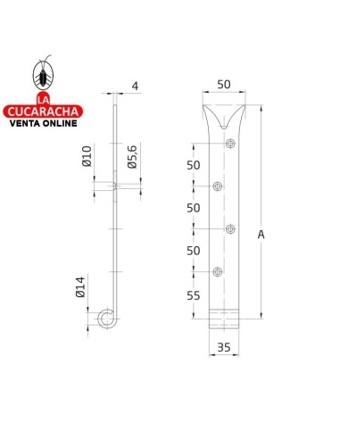 GOZNE GOTICO RUSTICO ACERO MONTAJE...