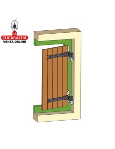 GOZNE GOTICO REGULABLE RUSTICO ACERO MONTAJE PERNIO 8060 MODELO 7100.