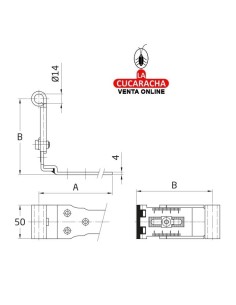 GOZNE GOTICO REGULABLE RUSTICO ACERO MONTAJE PERNIO 8060 MODELO 7110.