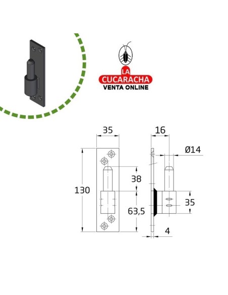 BLISTER PERNIO GOTICO RUSTICO ACERO MONTAJE GOZNES 7000 A 7050 MODELO 8020.
