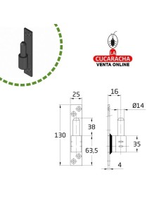 BLISTER PERNIO GOTICO RUSTICO ACERO MONTAJE GOZNES 7000 A 7050 MODELO 8000.