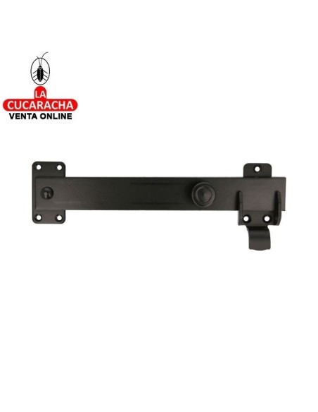 PASADOR BLOQUEO INTERIOR RUSTICO ACERO NEGRO CONTRAVENTANAS MADERA MODELO 8600.