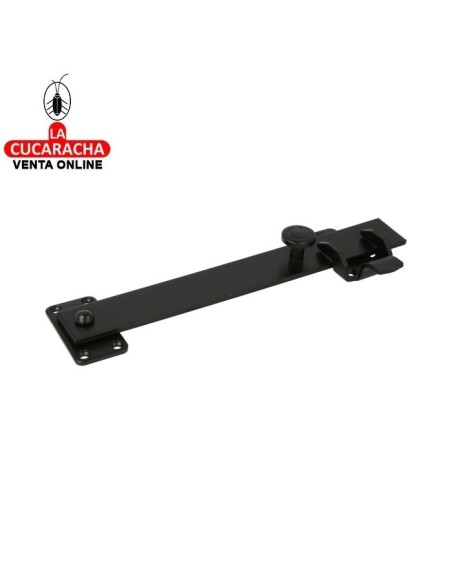 PASADOR BLOQUEO INTERIOR RUSTICO ACERO NEGRO CONTRAVENTANAS MADERA MODELO 8600.