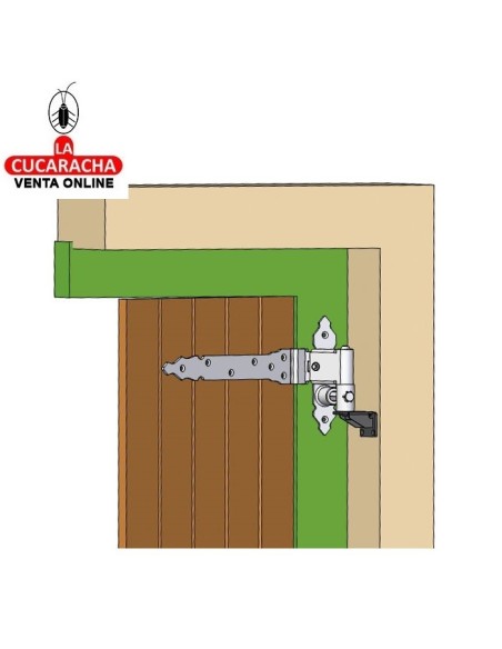 SOPORTE PERNIO REGULABLE RUSTICO ACERO MODELO 8080.