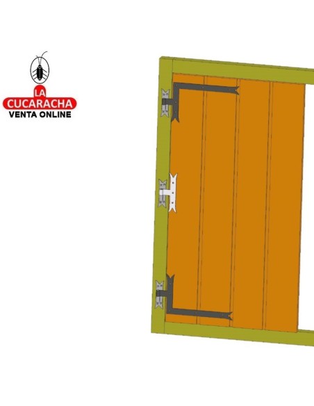 GOZNE ESCUADRA GOTICO RUSTICO ACERO MONTAJE PERNIO 4600 A 5100 MODELO 4000.