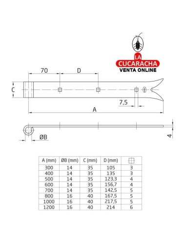 GOZNE GOTICO RUSTICO ACERO MONTAJE...