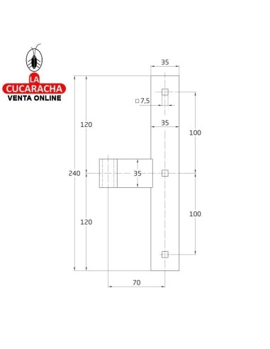 GOZNE SIMPLE EN T RUSTICO ACERO...