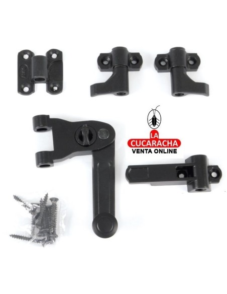 CONJUNTO HERRAJES RUSTICO CIERRE CONTRAVENTANA 1 HOJA 80MM MODELO 2902.